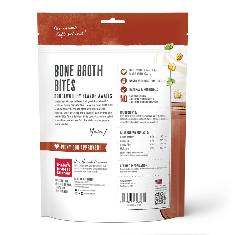 The Honest Kitchen The Honest Kitchen Bone Broth Bites: Roasted