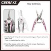 CEERAYZ 200mm Scissors All Purpose Heavy Duty, Garden Shears, Scissors