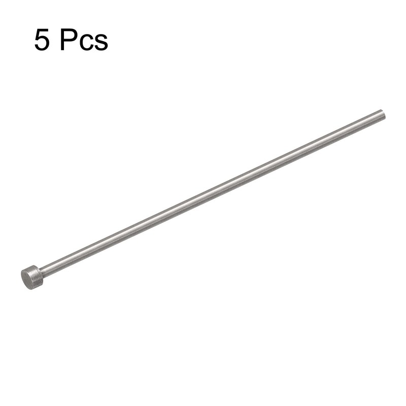 uxcell Straight Ejector Pins, 4mm (5/32") Dia. 65Mn Steel Round
