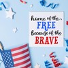 4th of July Decor Patriotic Desk Sign Home Of The