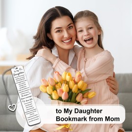 Gifts for Adult Daughters, Easter Gifts for Teen Girls, To My Daughters Bookmark from Mom,Gift for Teen Girls 10-18,Easter Basket Stuffers for Kids Daughter,Graduation Birthday Gift for Daughter Adult