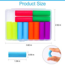 Maoerdental 12PCS Aligner Chewies, Aligner Trays Chompers for Invisalign, Orthodontic Chompers Retainer Trays Seaters with Travel Carrying Case (Blue)