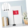 Totority 12pcs Stable Flagpole Base Plastic Flagpoles Small Flag Stand