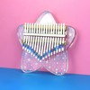 17 Keys Kalimba Thumb Piano Rainbow Star Transparent Style EVA