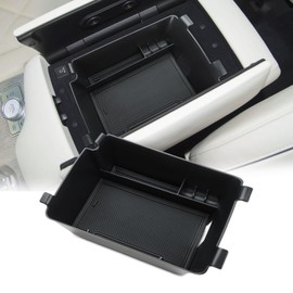 MARCHFA Center Console Organizer Tray Compatible for Genesis gv80 2025 Accessories Rear Row Armrest Storage Box Holder Tray Organizer Insert (Rear Armrest)