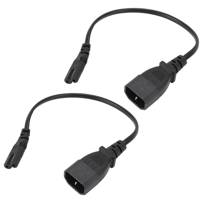 IEC320 C14 Male to IEC320 C7 Female Power Adapter Cable