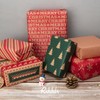 Ribbli Christmas Wrapping Paper - Kraft Paper with Snowflake/Tree/Red Stripe/Merry