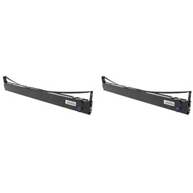 Compatible Replacement for Oki Microline 8480 41708209 Printer Ribbon 2PK Black 25M Characters, Lower Cost Alternative to Name Brand, Overall Defect R