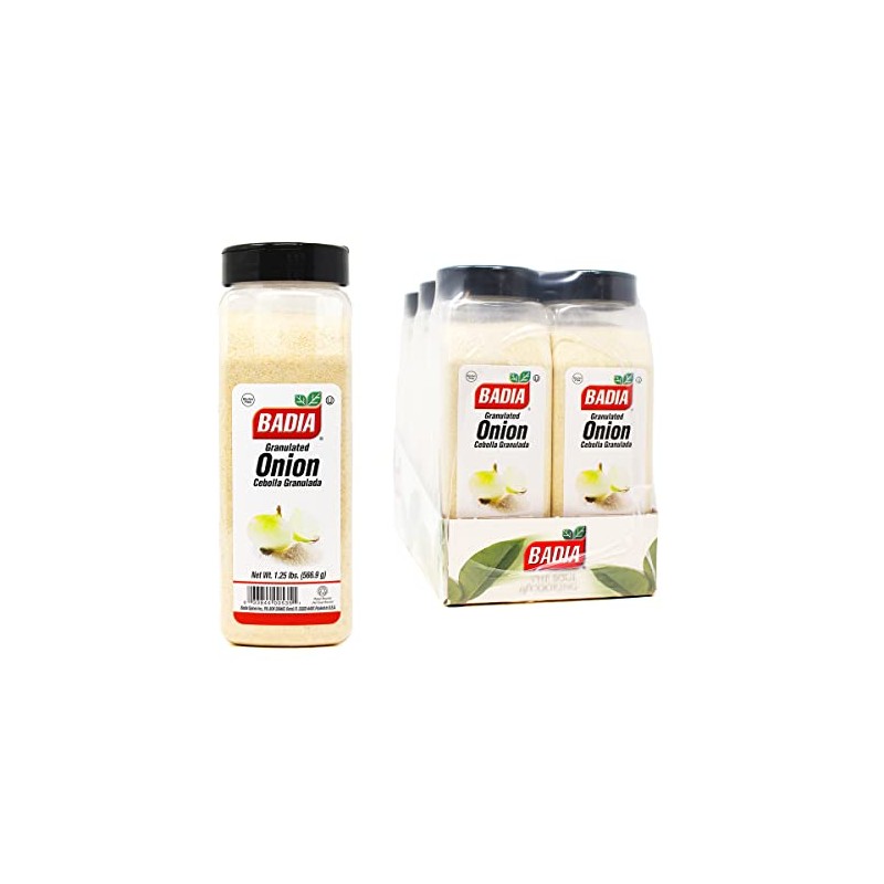 Badia Onion Granulated, 1.25 Pound (Pack of 6)