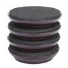 4Pcs Beech Wood Round Piano Foot Pads Set Upright Piano