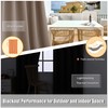 BONZER Waterproof Outdoor Blackout Curtains for Patio - Thermal Insulated,