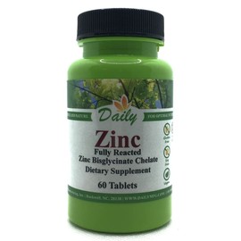 Daily Manufacturing Zinc (Amino Acid Chelate 30 mg) 60 Tablets