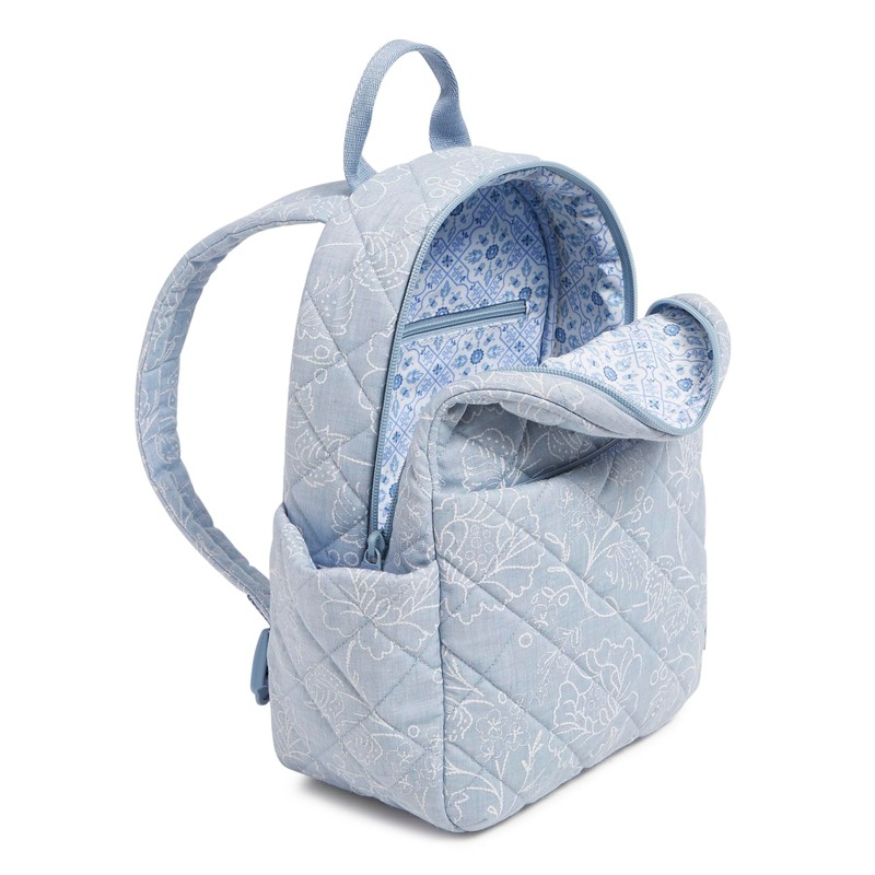 Vera Bradley Women's Cotton Small Backpack, Sweet Garden Lace, One