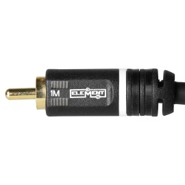 Element-Hz ELE15001M Element-Hz™ 3.5mm / 1/8" Mini Stereo to Dual RCA Male Cable (1 Meter)