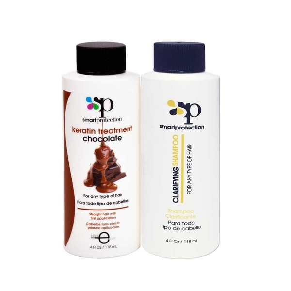 Infinito Colors Chocolate Medium Strength Keratin Treatment with Clarifying Shampoo