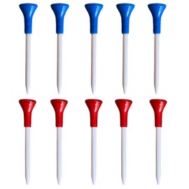 Golf Tees Long 10pcs 85mm Plastic Tees Stable Rubber Head Driver Long Tees AM220918