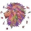 ACROPAQ PUZA4L Lion Wooden Wooden Jigsaw Puzzle Adult A4-150 Pieces 210 x 297 mm