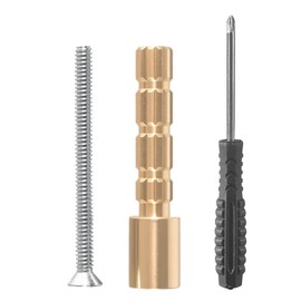 Compatible with Gerber & Pfister Shower Tub Valves, 2.5" Brass Stem Extension Kit with 10-24 Screw for Secure Handle Installation – Fits Deep Wall Trim & Cartridge Repair