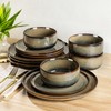 TheTerra Ceramic Dinnerware Sets for 4, 12 Pieces Handmade Reactive