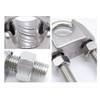 10x Stainless Steel Wire Rope Grip Clip Cable Clamp 6mm