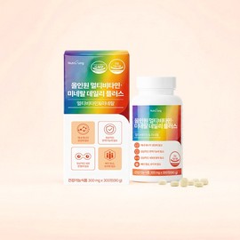 Nutri Tablets Large Capacity 300 Tablets All-in-One Multivitamin Mineral Daily Plus 19 Types Vitamin C Zinc Folic Acid / 뉴트리정 대용량 300정 올인원 멀티비타민 미네랄 데일리 플러스 19종 비타민C 아연 엽산