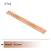 sourcing map 2Pcs 12" x 1" Copper Flat Bar,1/8" Thickness