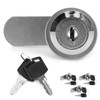 4Pcs Cam Lock, Cabinet Lock with Key Keyed Alike Tubular