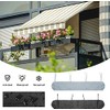 Ykybhx 4m Outdoor Awning Protective Cover Patio Awning Canopy Shelter,