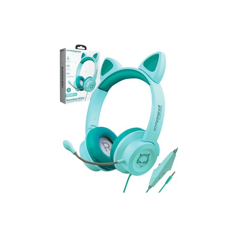 HyperGear Kombat Kitty Gaming Headset Green