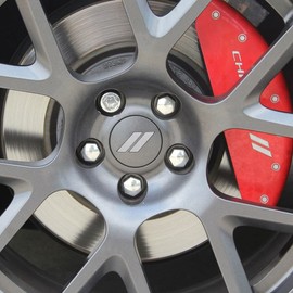 IPG Compatible for Dodge Charger Challenger Durango Wheel Center Cap Decal Sticker Wrap Kit Personalize Your Vehicle (Inner Logo, Brushed Aluminum)