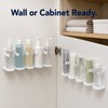Adhesive Storage Rack for Bathroom Organization – Slim Plastic Wall-Mount