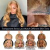 4x4 Honey Blonde Lace Closure Unprocessed Human Hair 150% Density