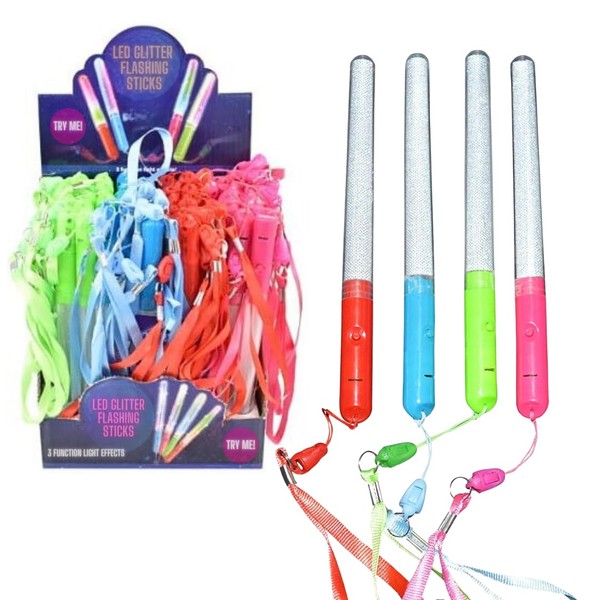 LND Gifts Neon Glow Stick One Light up Wand Supplied-