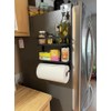 Magnetic Spice Rack for Refrigerator, Magnetic Paper Towel Holder Shelf,