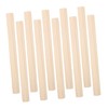 VILLFUL 50pcs Solid Wood Strips Craft Sticks Small Wooden Strip