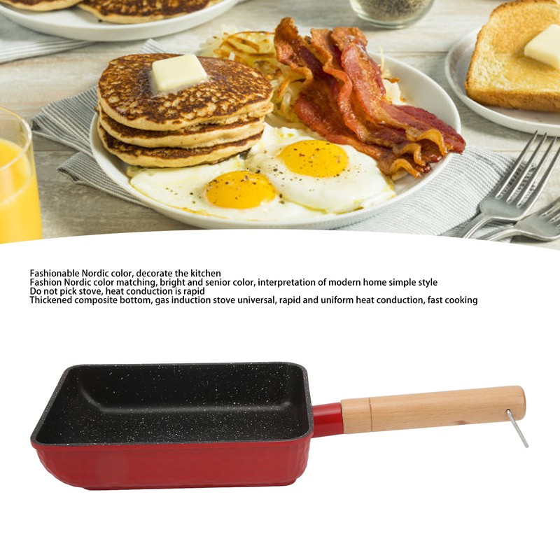 Tamagoyaki Japanese Omelette Pan Home Mini Nonstick Pan Multifunctional Pan
