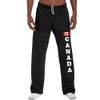 STUFF WITH ATTITUDE Canada Black Open Leg Sweatpants (Youth Medium)