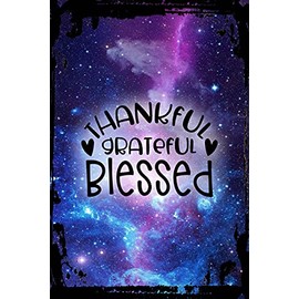 Galaxy Inspirational Funny Sign Thankful grateful blessed hearts love religious lord faith Metal Funny Sign Decor Funny Gift