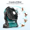 M Green Portable Electric Fan Rechargeable Quiet Multi Speed for