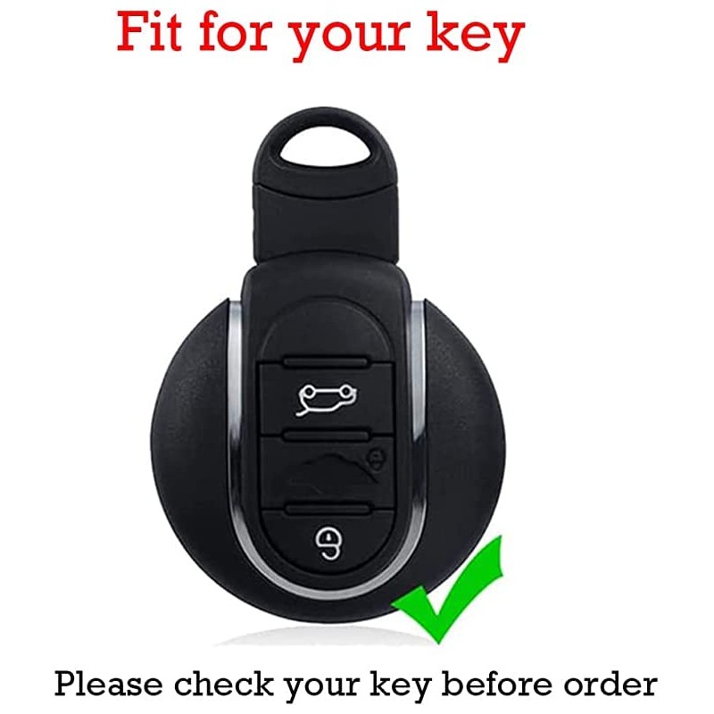 KUNIO Car Key Fob Cover Case Fit for Mini Cooper