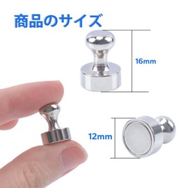 OCEUMAOA 24 Pcs Strong Magnet Pin Magnets Super Strong Refrigerator Magnets Dry Erase Board Magnets Colored Magnets Cute Bulletin Board School Supplies Map Perfect for Office Home