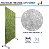 Windscreen4less Mobile Privacy Fence Hedge Divider with Wheels Movable Backdrops