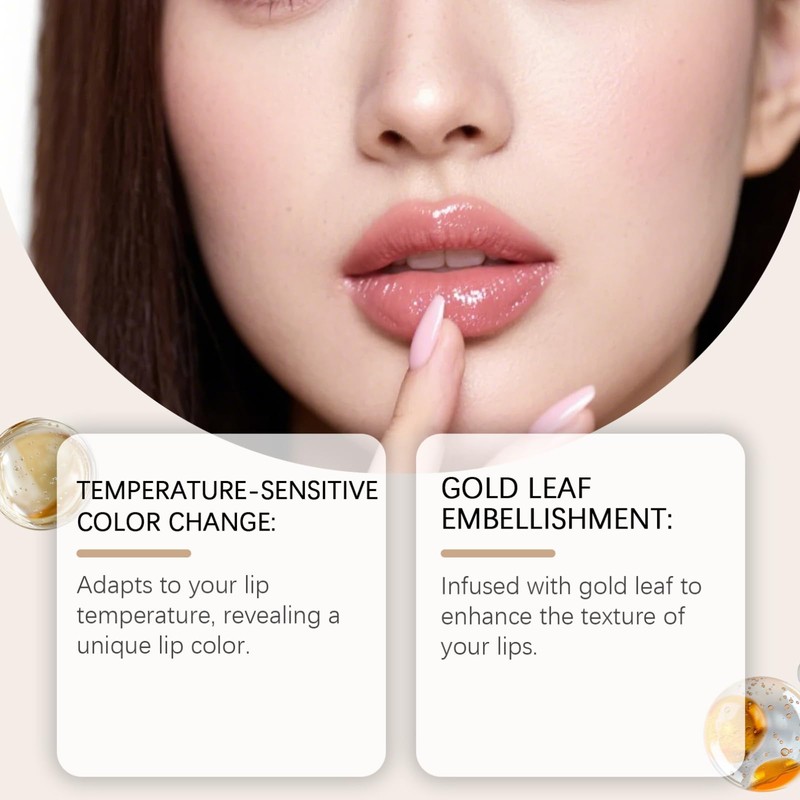 PH Adjusting Lipstick - Colour Changing Lipstick with Gold Foil