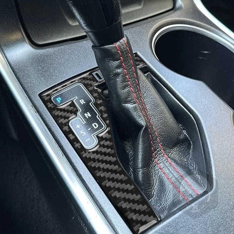 Premium Real Carbon Fiber Center Console Car Gear Shift Knob