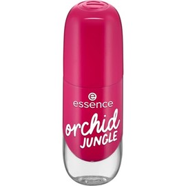 essence gel nail colour 12 orchid jungle, long-lasting nail polish, quick-drying, colour-intensive, shiny, vegan, muted red, 8 ml
