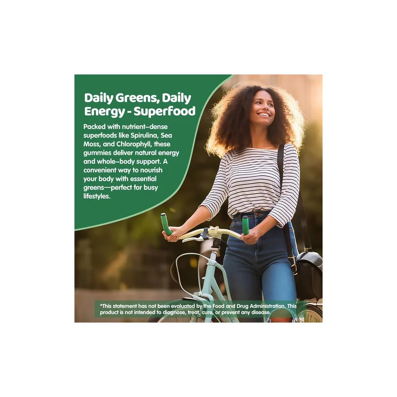Iieltruiom Gomitas De Espirulina Orgánica 2500mg 120 Vegan