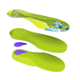 FootWave Kiddo Insoles for Children - Orthotic Support for Overpronation and Foot Alignment in Kids - Promotes Stability and Enhanced Growth in Young Children SK: 12-13 (J)