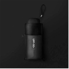OAICIA Folding Umbrella, Mini Umbrella Windproof Portable Compact Umbrella UV Protection Lightweight Strong Sturdy Reinforced Umbrella for Mens Women … (Black)