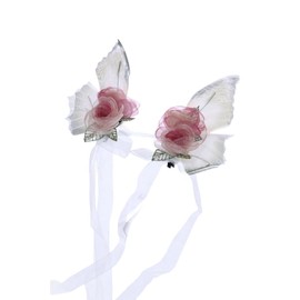 C-112 Green Butterfly Wings Hair Clips Fairy Lolita Party Celebration Hair Accessories Head Accessory