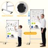 Jwviachal Mobile Dry Erase Board on Wheels, 48 x 28